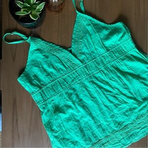 Green Women's Babydoll Y2K Top